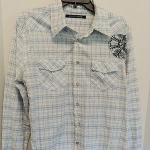 Carbon Black Pearl Snap sz L